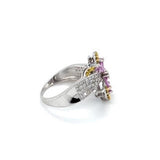 Estate Pink Sapphire and Diamond Ring