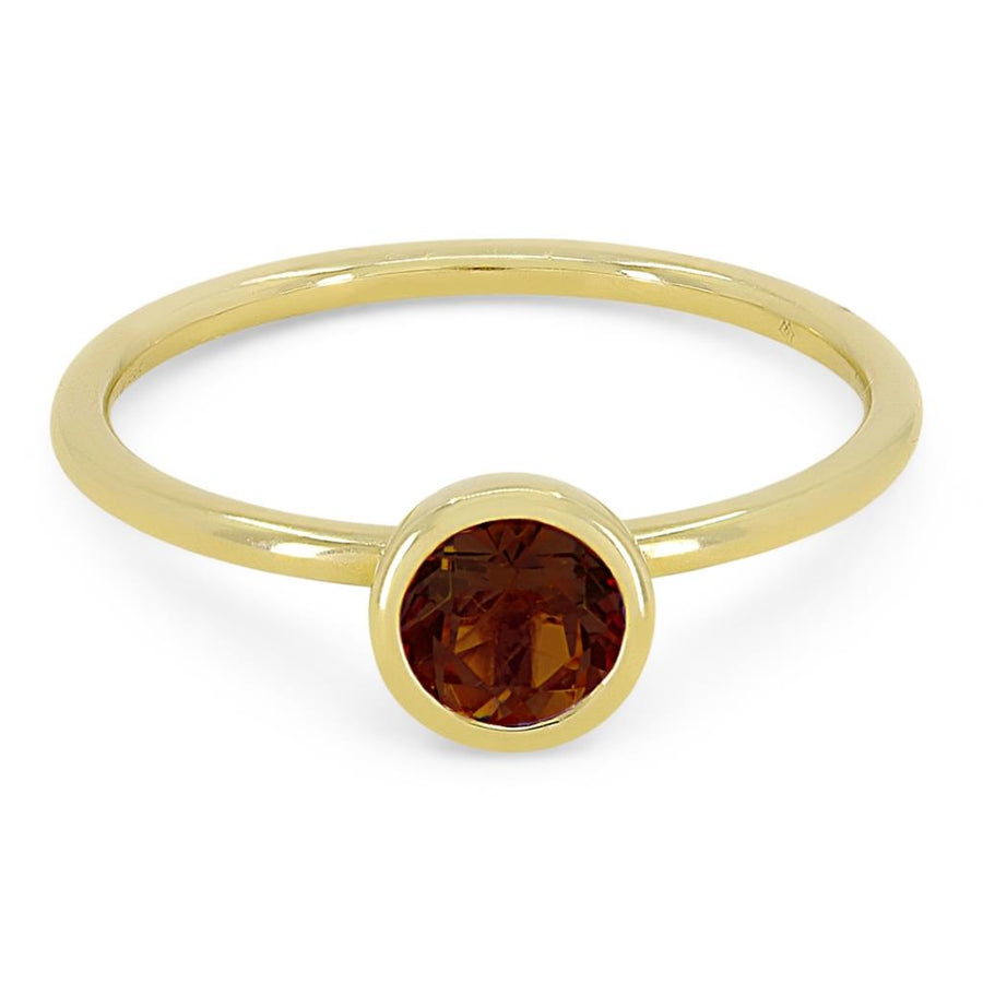 Garnet 14 Karat Yellow Fashion Ring