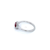 Ruby 14 Karat White Fashion Ring