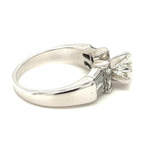 Estate Ladies 18KT White Gold Diamond Engagement Ring