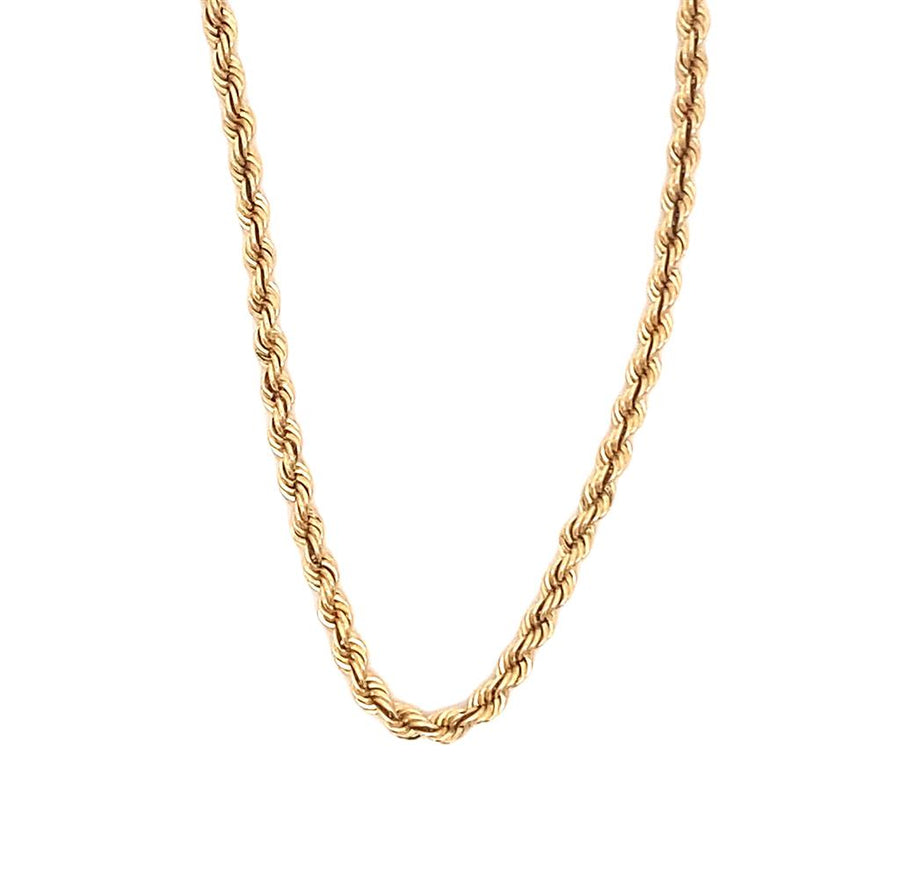 Yellow 14 Karat Rope Chain 2.6mm