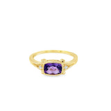 Amethyst 14 Karat Yellow Fashion Ring