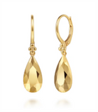 Lady's Yellow 14 Karat Diamond Cut Bujukan Earrings Designer: Gabriel