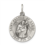 Lady's Sterling Silver St. Francis Charm