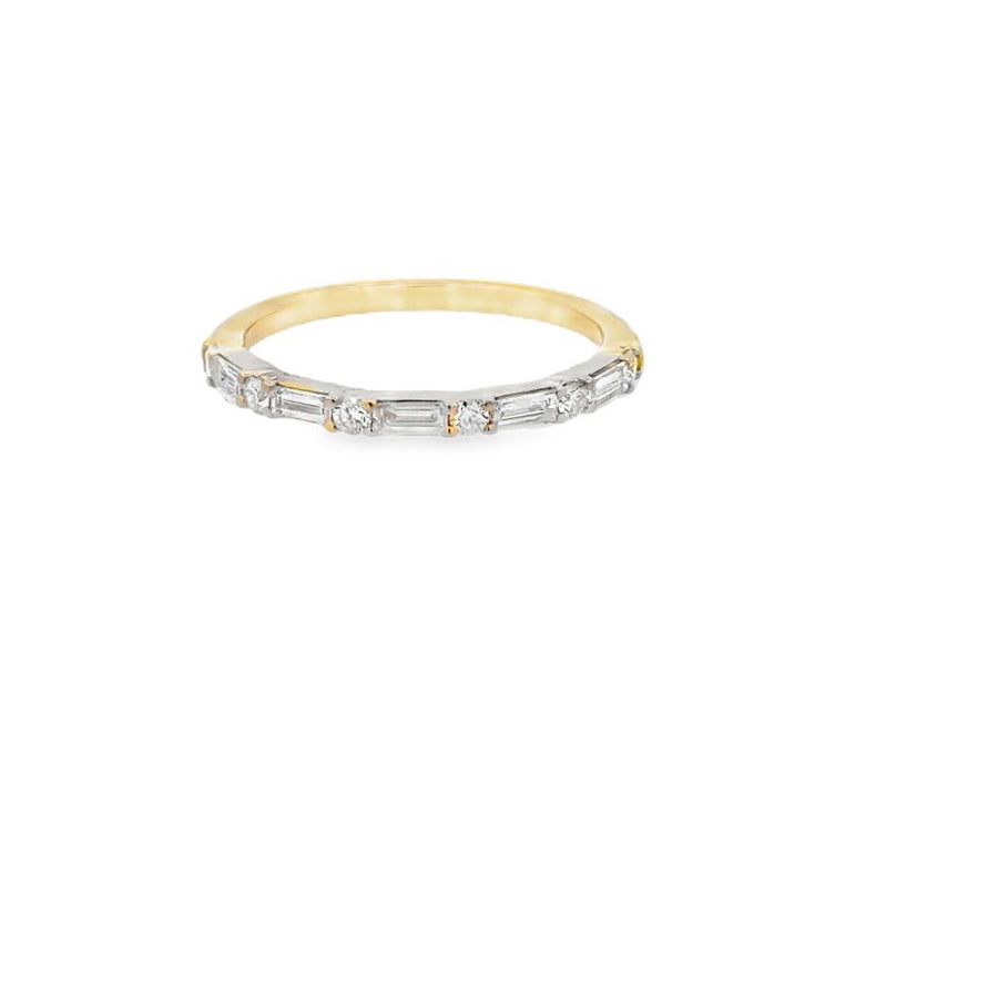 Lady's Yellow 18 Karat Prong Set Wedding/Anniversary Ring Size 6.5 Wit