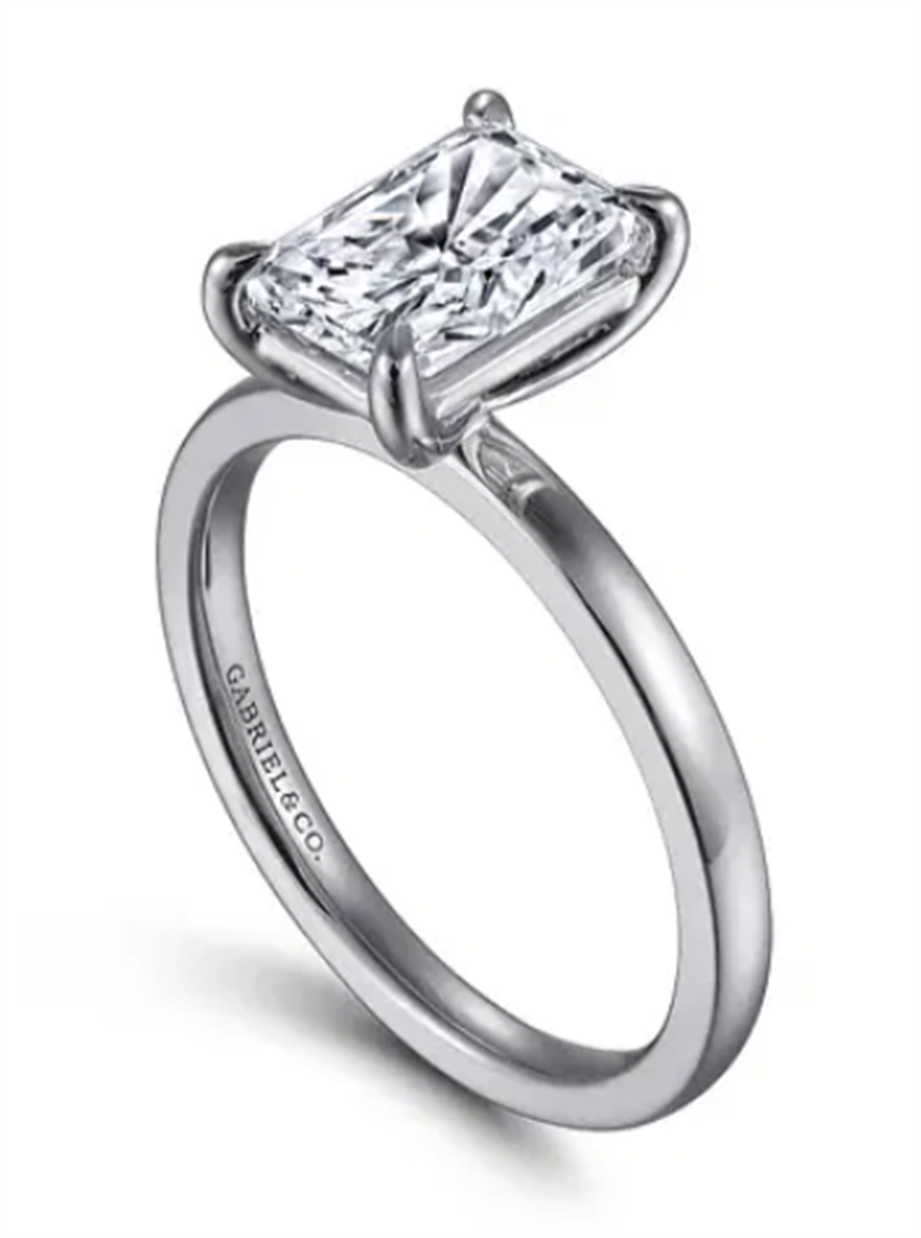 Gabriel & Co Claw Prong Solitaire Engagement Ring Mounting