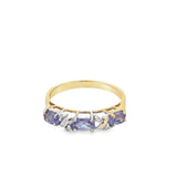 Estate Tanzanite And Diamond Band