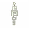 Estate Greek Key Style Diamond Pendant