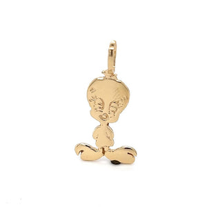 Yellow 14 Karat Tweetie Bird Charm Estate Jewelry Gram Weight: 1.4