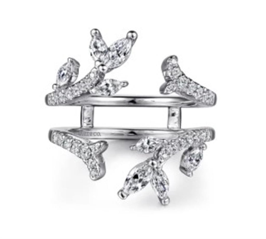 Yellow 14 Karat Branches Ring Wrap/Guard Size 6.5 Mfg Gabriel & Co 40