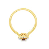 Ruby 14 Karat Yellow Fashion Ring