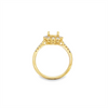 Lady's Yellow 18 Karat Halo Style Ring