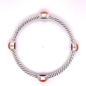 Estate David Yurman Peach Moonstone Bangle