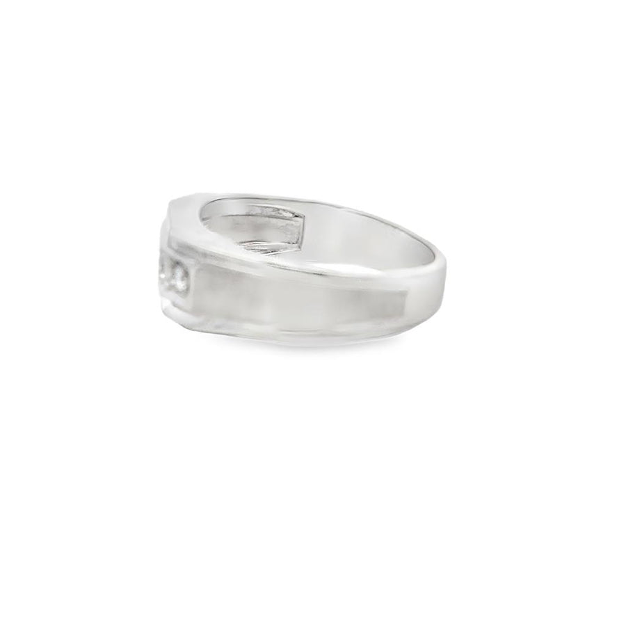 Gents Diamond Polished and Satin Ring