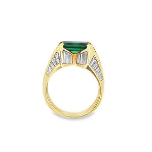 Emerald & Diamond Fashion Ring