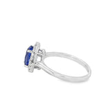 Tanzanite 14 Karat White Fashion Ring