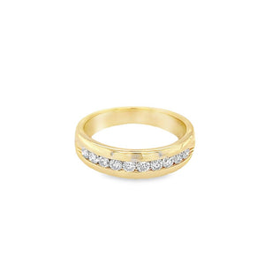 Estate Channel Set Diamond Wedding Band