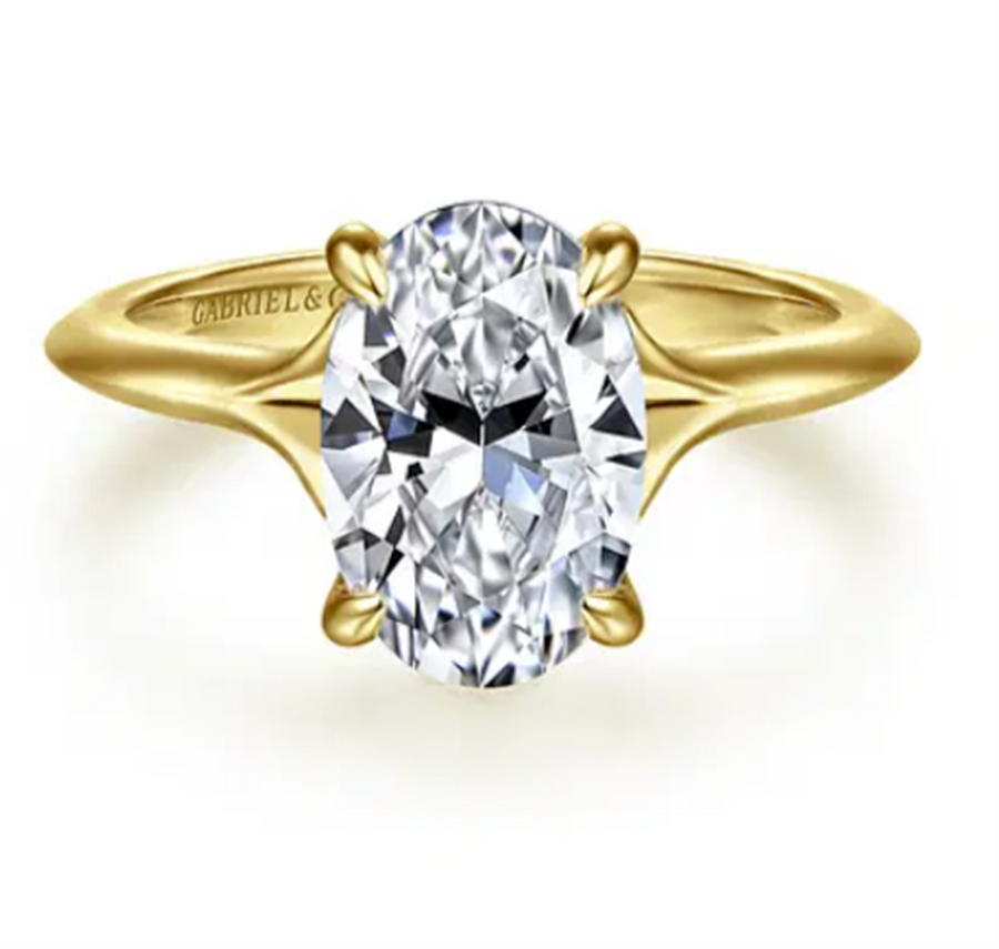 Gabriel & Co Split Shank Hidden Halo Engagement Ring Mounting