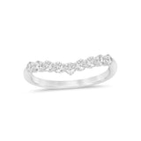 Lady's Yellow 14 Karat "V" Wedding/Anniversary Ring Size 6.5 11 0.50TW