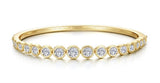 Lafonn Yellow Gold-Plated Sterling Silver Graduated Bezel Bangle Attachment