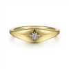 Gabriel & Co. Fashion 14K Yellow Gold Diamond Starburst Ring