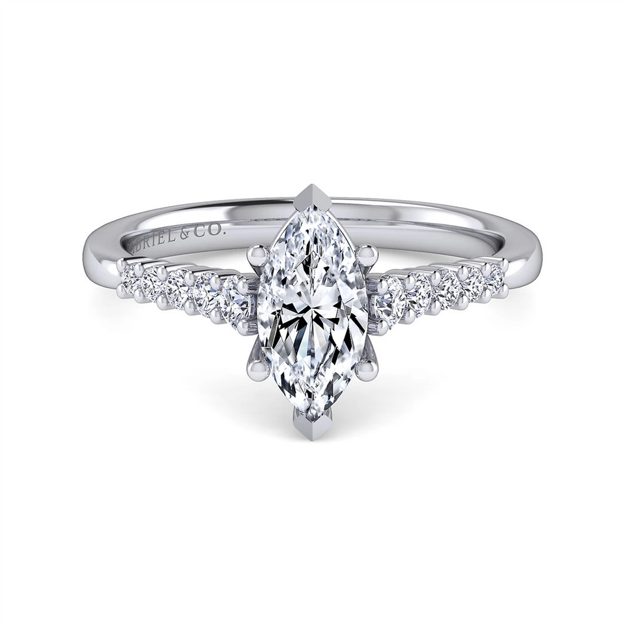 Gabriel & Co. Reed - Straight Diamond Engagement Ring Mounting