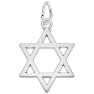 Rembrandt Charms Star of David Charm Sterling Silver