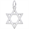 Rembrandt Charms Star of David Charm Sterling Silver