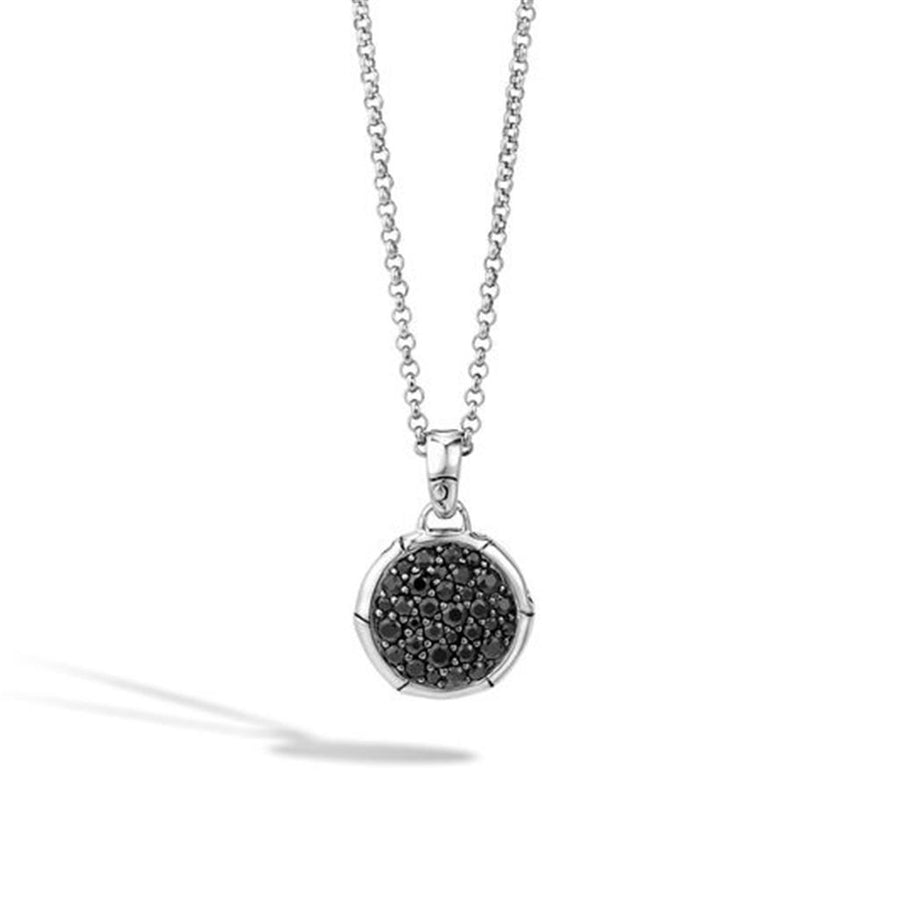 John Hardy Silver Bamboo Women's Black Sapphire Necklace