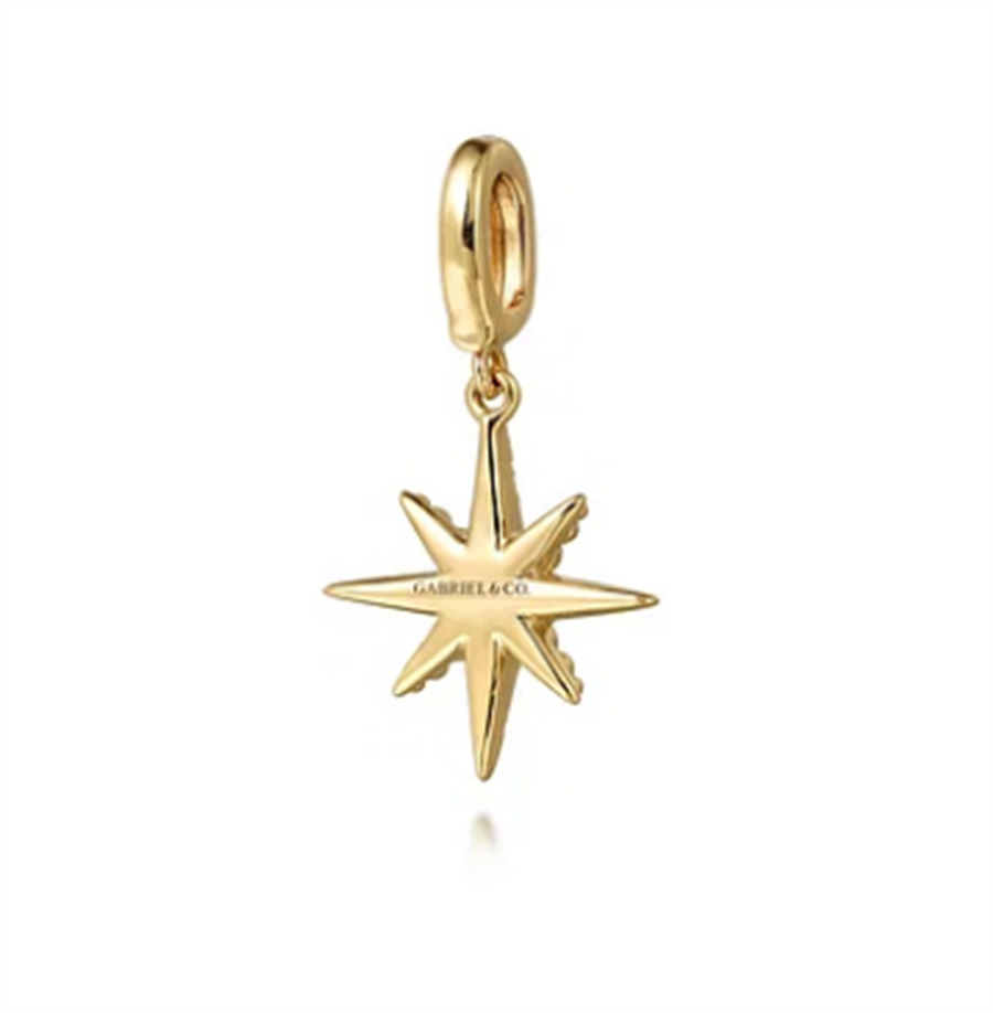 Gabriel & Co Diamond Star Charm Pendant