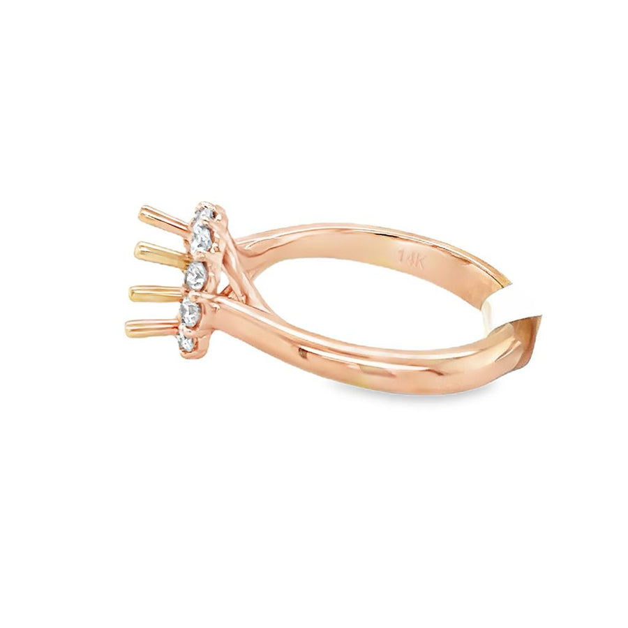 Coast Diamond Contemporary Halo Ring Mounting