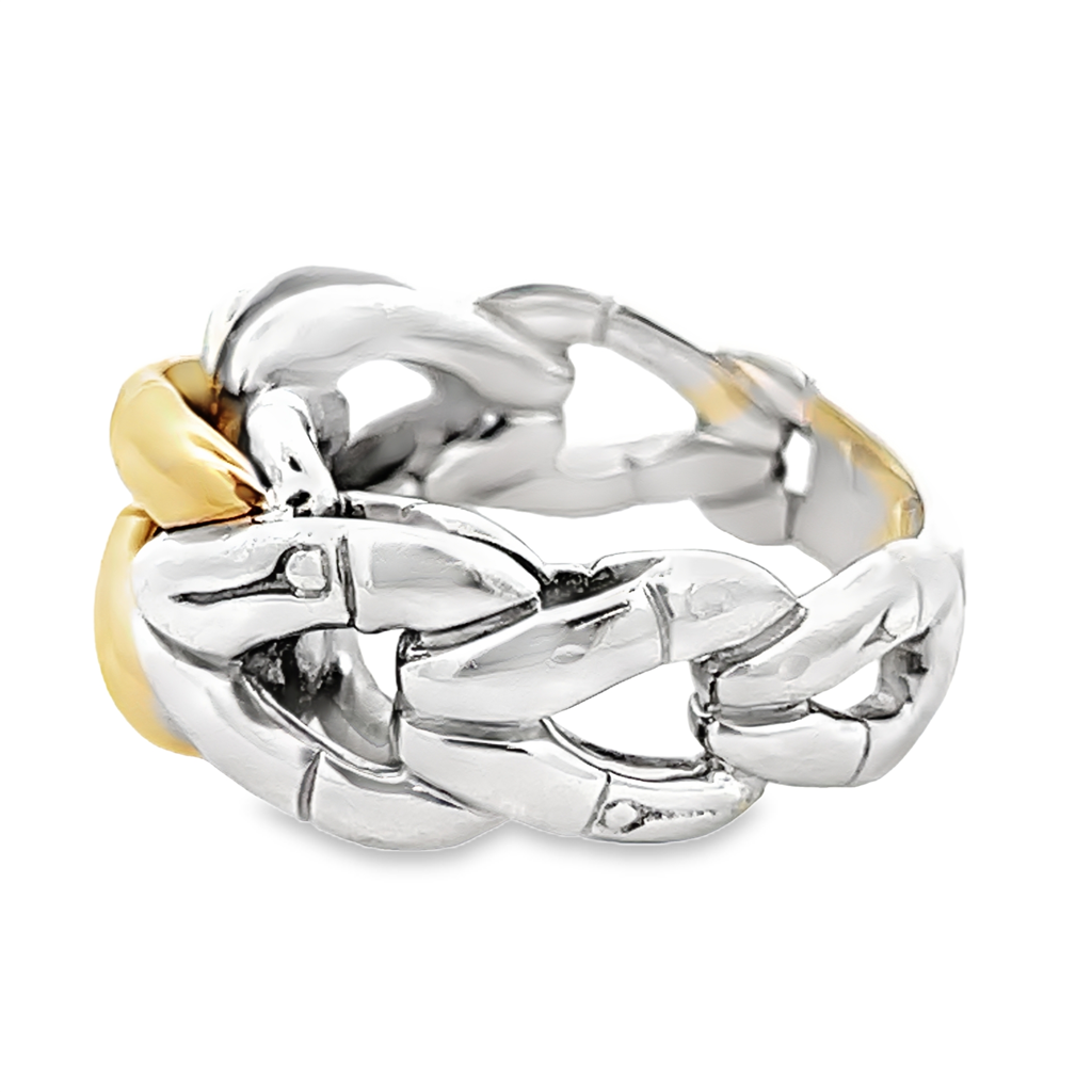 John Hardy Two Toned Bamboo Ring