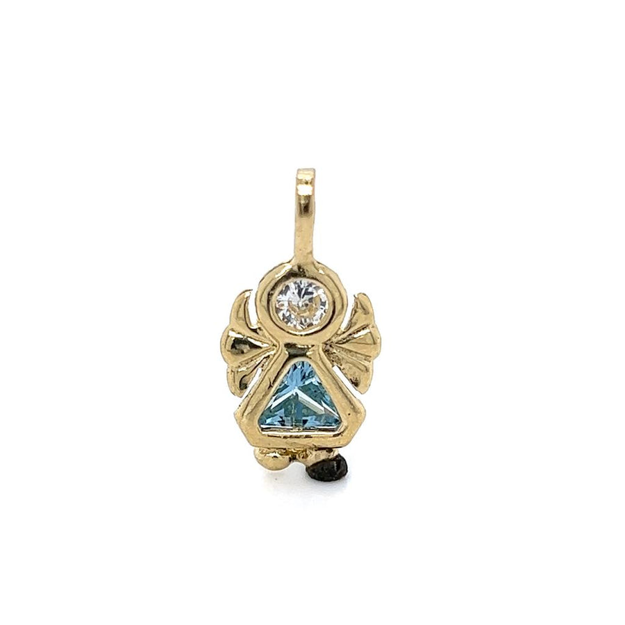 Yellow 14 Karat Angel Charm
