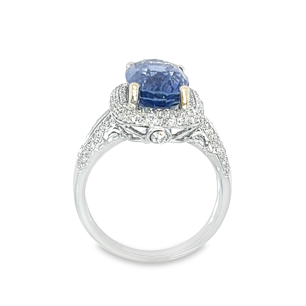 Estate Sapphire Split Shank Ring