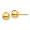 14k Polished 7mm Ball Post Earrings