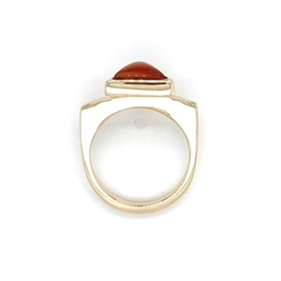 Estate Cabochon Carnelian Gemstone Ring