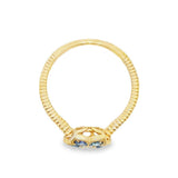 Sapphires 14 Karat Yellow Fashion Ring
