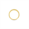 Lady's Yellow 18 Karat Bezels Wedding/Anniversary Ring