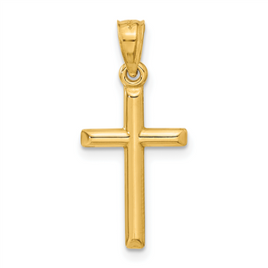 14 Karat Yellow Gold Cross Pendant