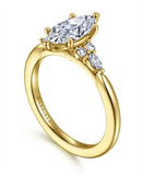 Gabriel & Co. Karat Accented Marquise Engagement Ring Mounting