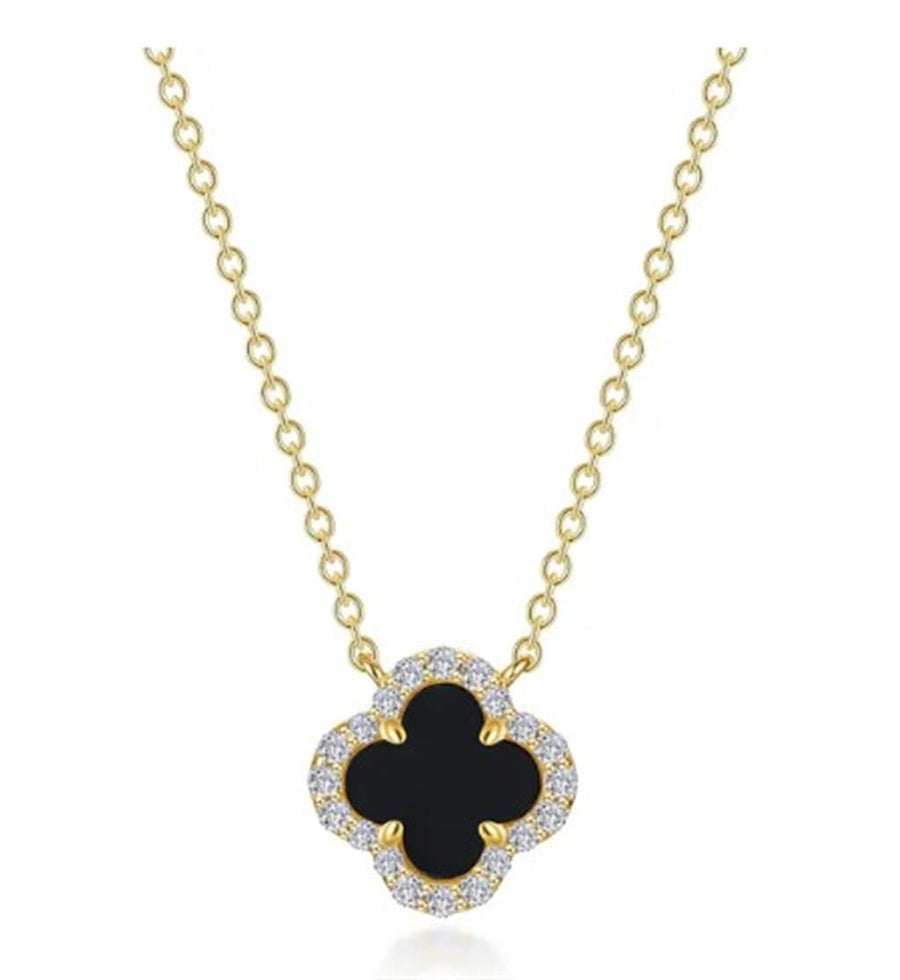 Lafonn Yellow Gold-Plated Sterling Silver Clover Halo
