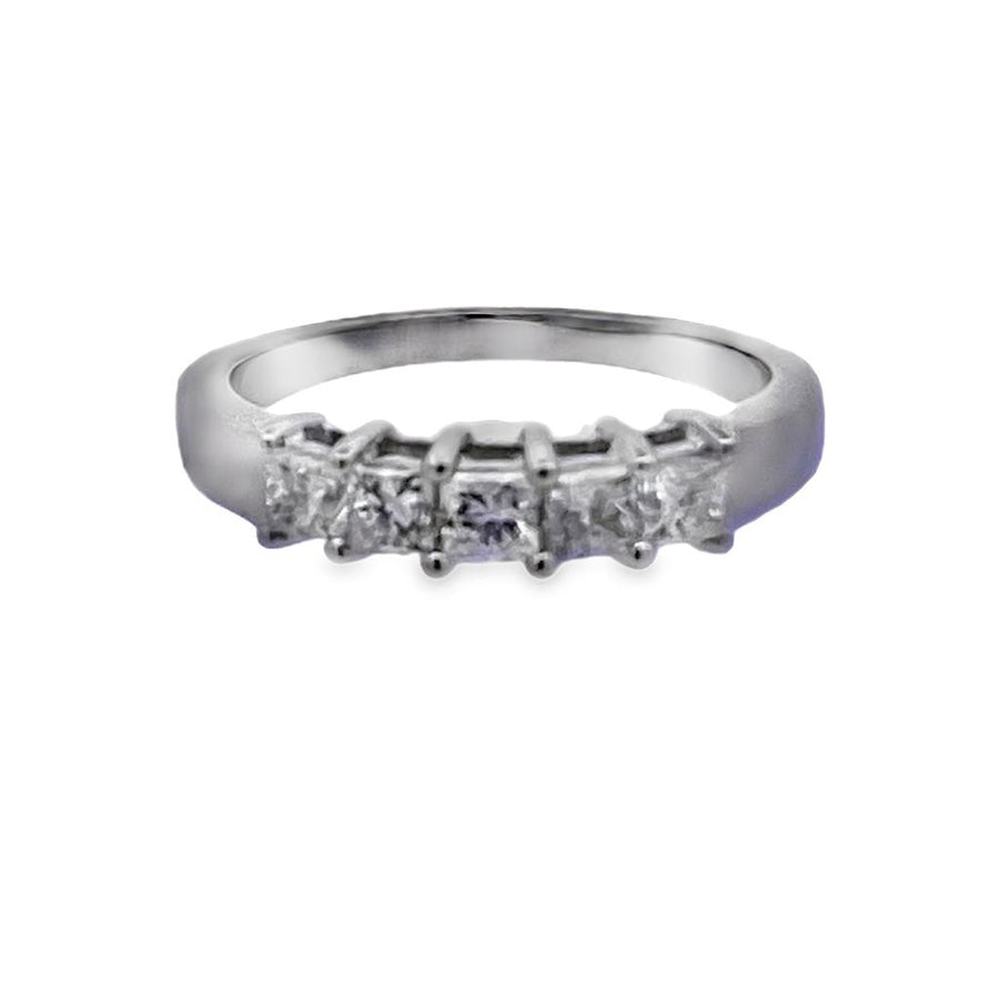 Princess Cut Diamond Band