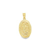 Yellow 14 Karat Hollow St. Christopher Pendant Estate Jewelry Gram Wei