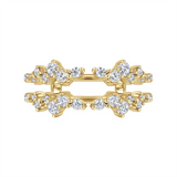 Yellow 14 Karat Contemporary Style Diamond Ring Enhancer Ring Wrap/Gua
