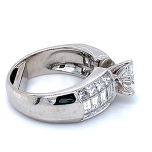 Estate Ladies Diamond Wedding Ring 18KT White Gold