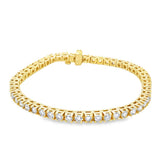 Prong Set Diamond Line Bracelet
