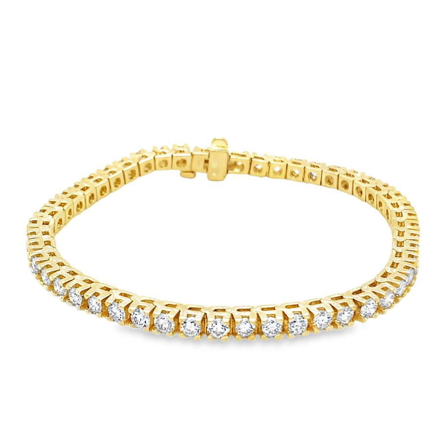 Prong Set Diamond Line Bracelet