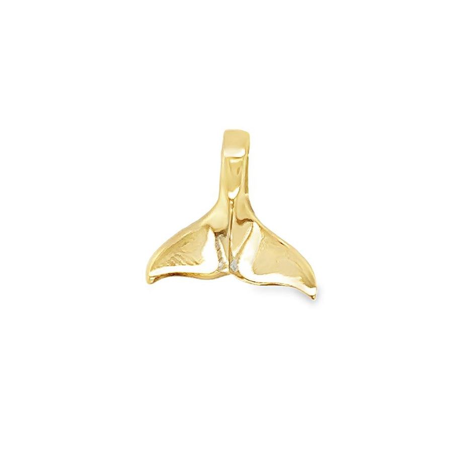 Yellow 14 Karat Dolphin Tail Pendant/Charm