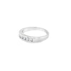 White Platinum Channel Set Diamond Band Estate Jewelry Size 6.75 7=0.35tw Round H/I I1 Diamonds Gram Weight: 5.15