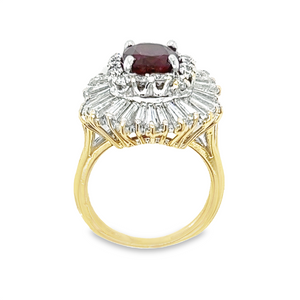 Estate Ruby Ballerina Ring